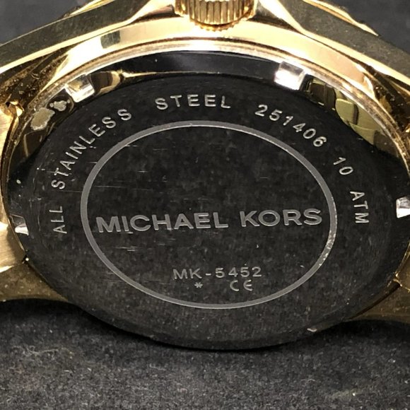 Michael Kors Gold Tone Runway MOP Watch MK5452 main image 8